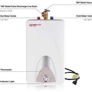 CAMPLUX ENJOY OUTDOOR LIFE Camplux 4 gal. Residential Point of Use Mini Tank Electric Water Heater ME40-N1