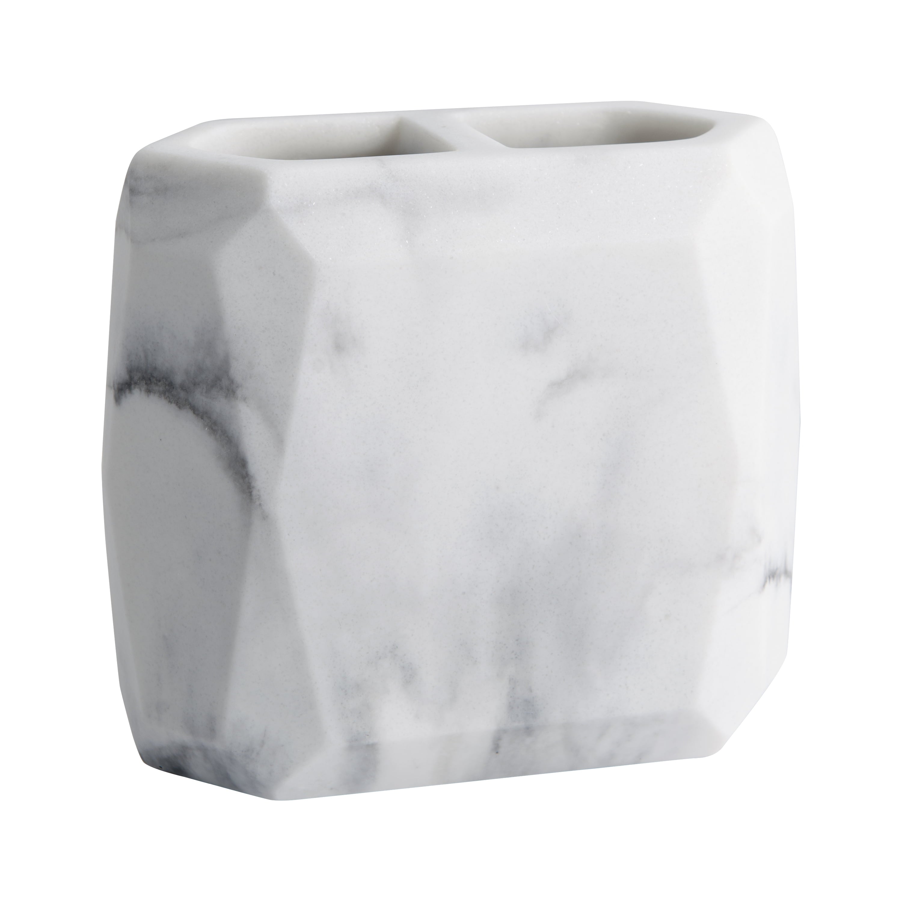 Sculpted Marble 3 Piece Resin Bath Accessory Set， off-White by Better Homes and Gardens