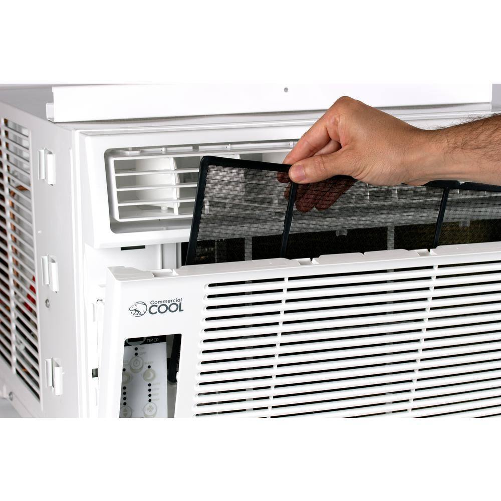 Commercial Cool 10000 BTU Window Air Conditioner with Remote in White 115V CWAM10W6C