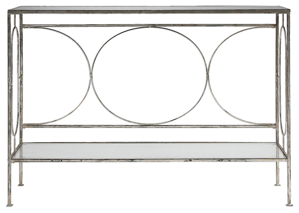 Luano Silver Console Table   Contemporary   Console Tables   by Ownax  Houzz