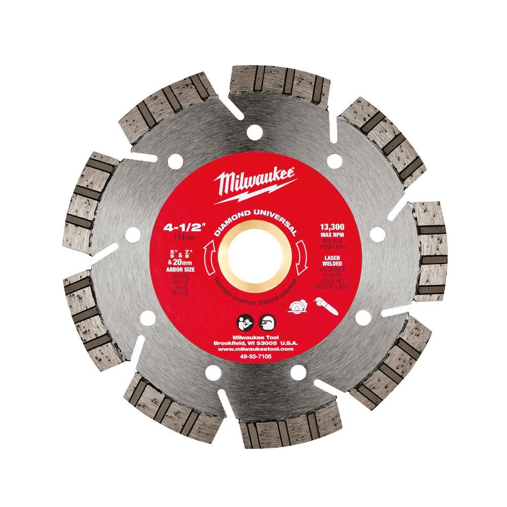 Milwaukee 4-1/2 In. Diamond Universal Segmented-Turbo 49-93-7105 from Milwaukee