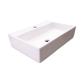 Barclay Products Leanne Wall-Mount Sink in White 4-9064WH