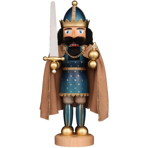 16.75 emperor christmas handmade wooden nutcracker