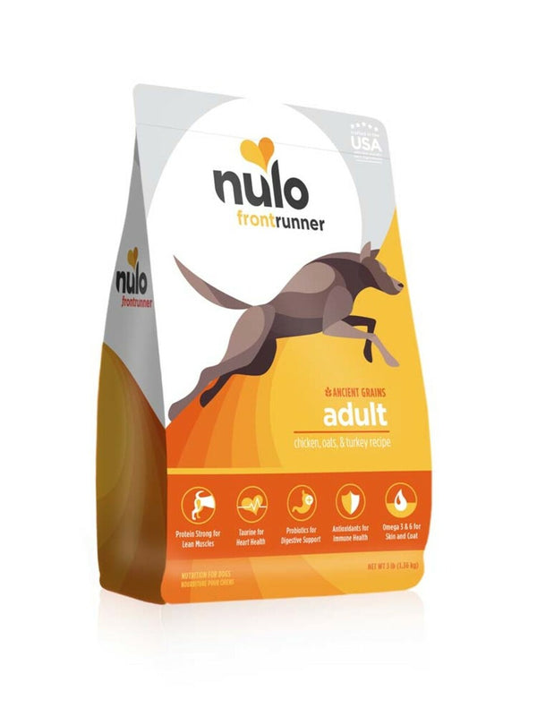 Nulo Frontrunner Chicken， Oats and Turkey Adult Dry Dog Food
