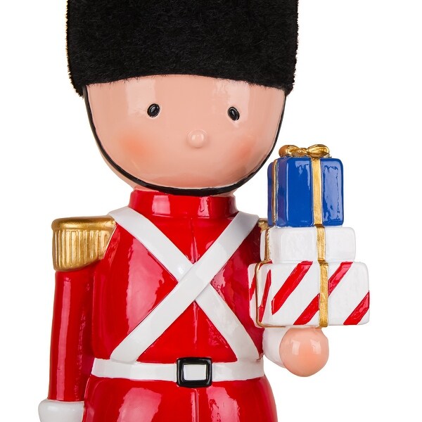 National Tree Company 11 in. Christmas Soldier with Gifts