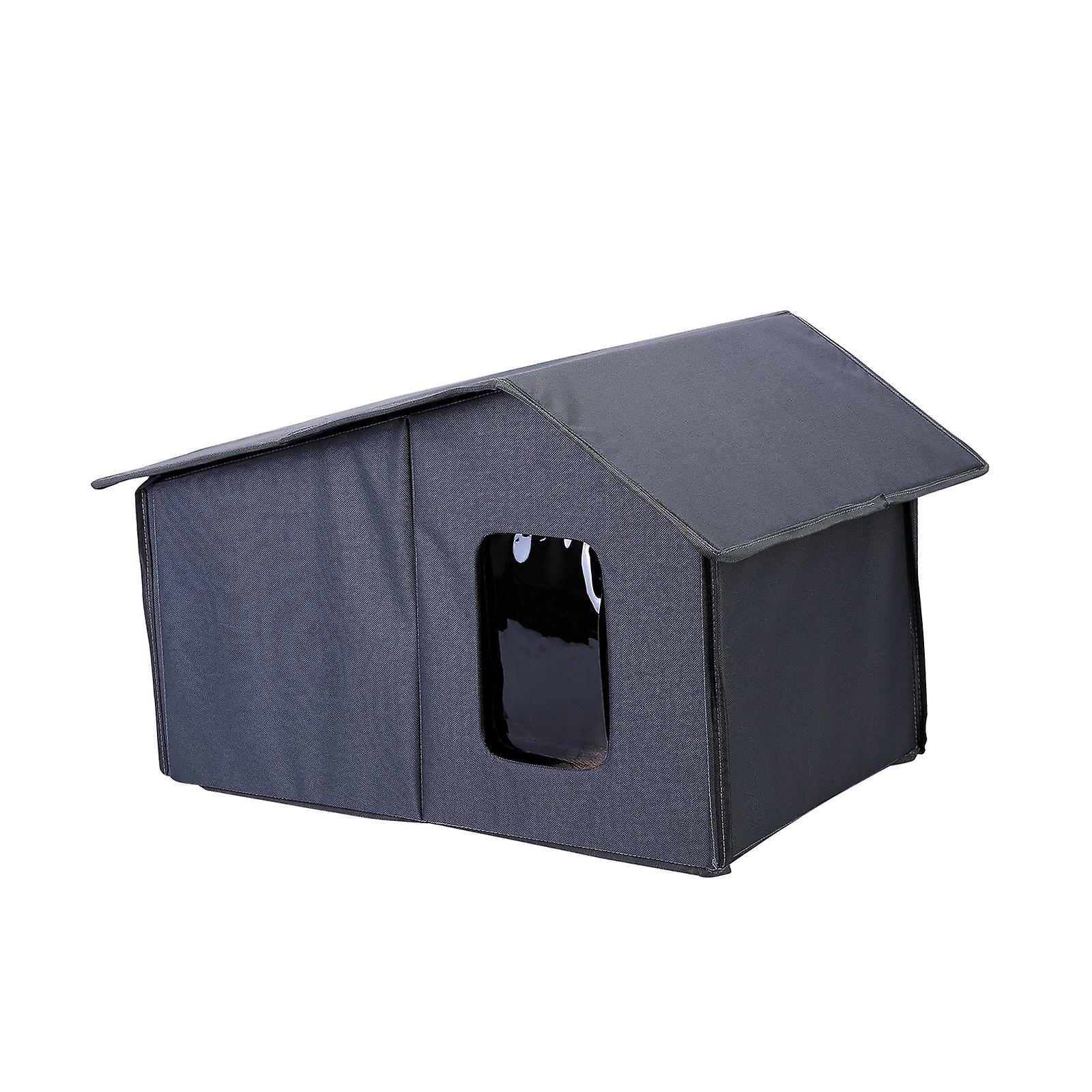 Cat House For Outdoor Detachable Breathable Nest Cozy Non Slip Dog House Gray