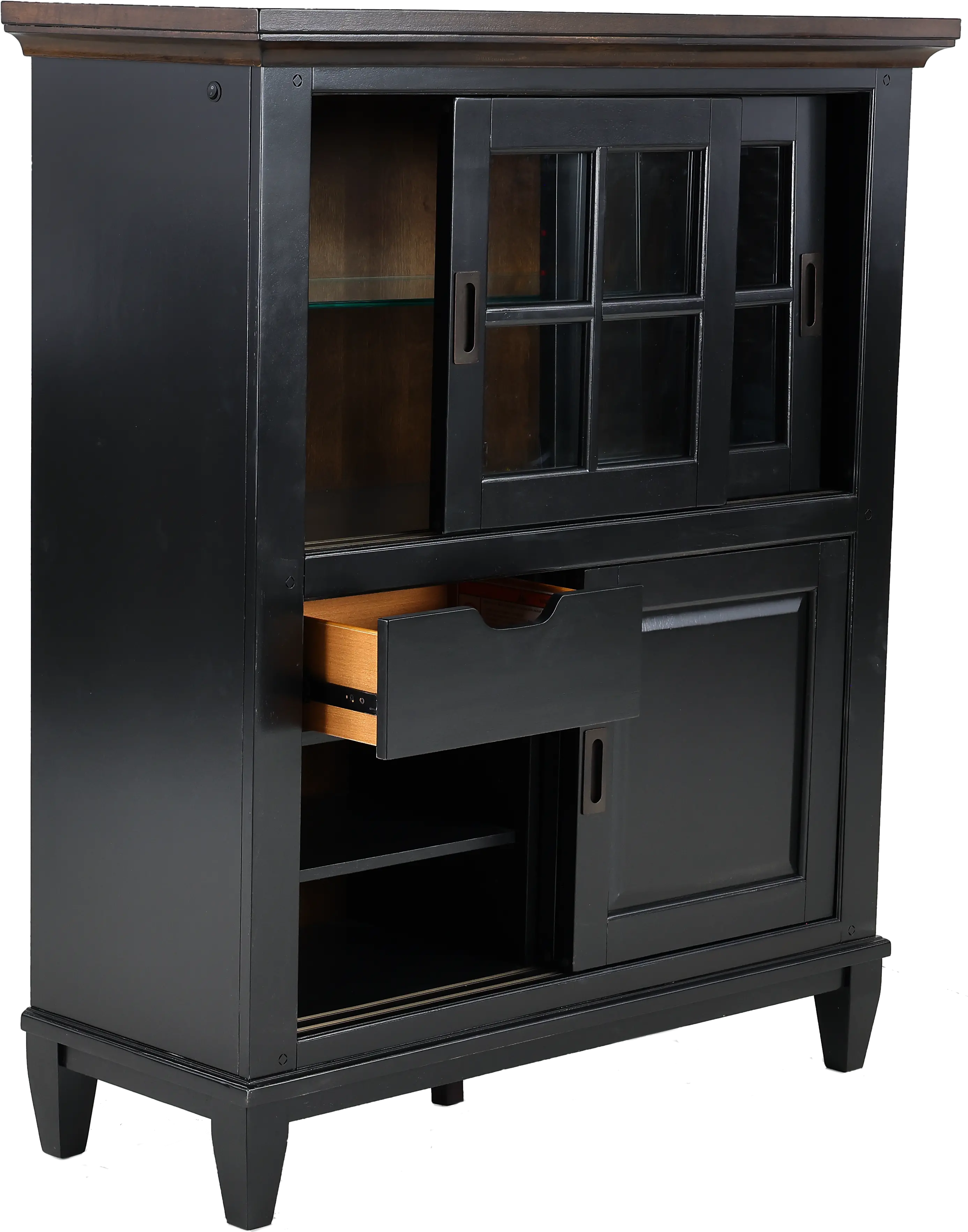 Lakeside Black Curio Cabinet