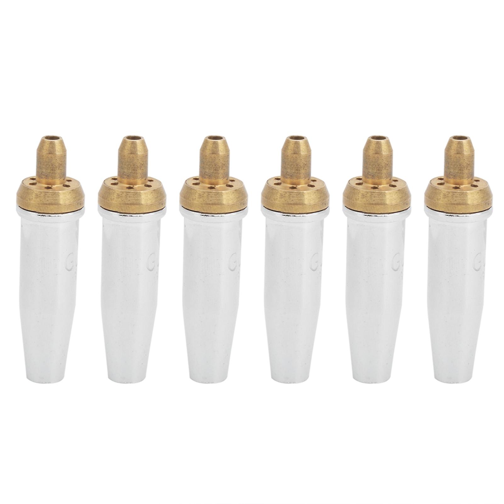 10pcs Gas Cutting Nozzle Tip Propane Acetylene Machine Sleeve Type Gun Head G07301#