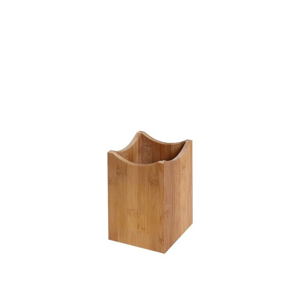 YBM Home and Kitchen Bamboo Kitchen Tool Utensil Holder 4-inch W x 4-inch L x 6-inch H - Brown