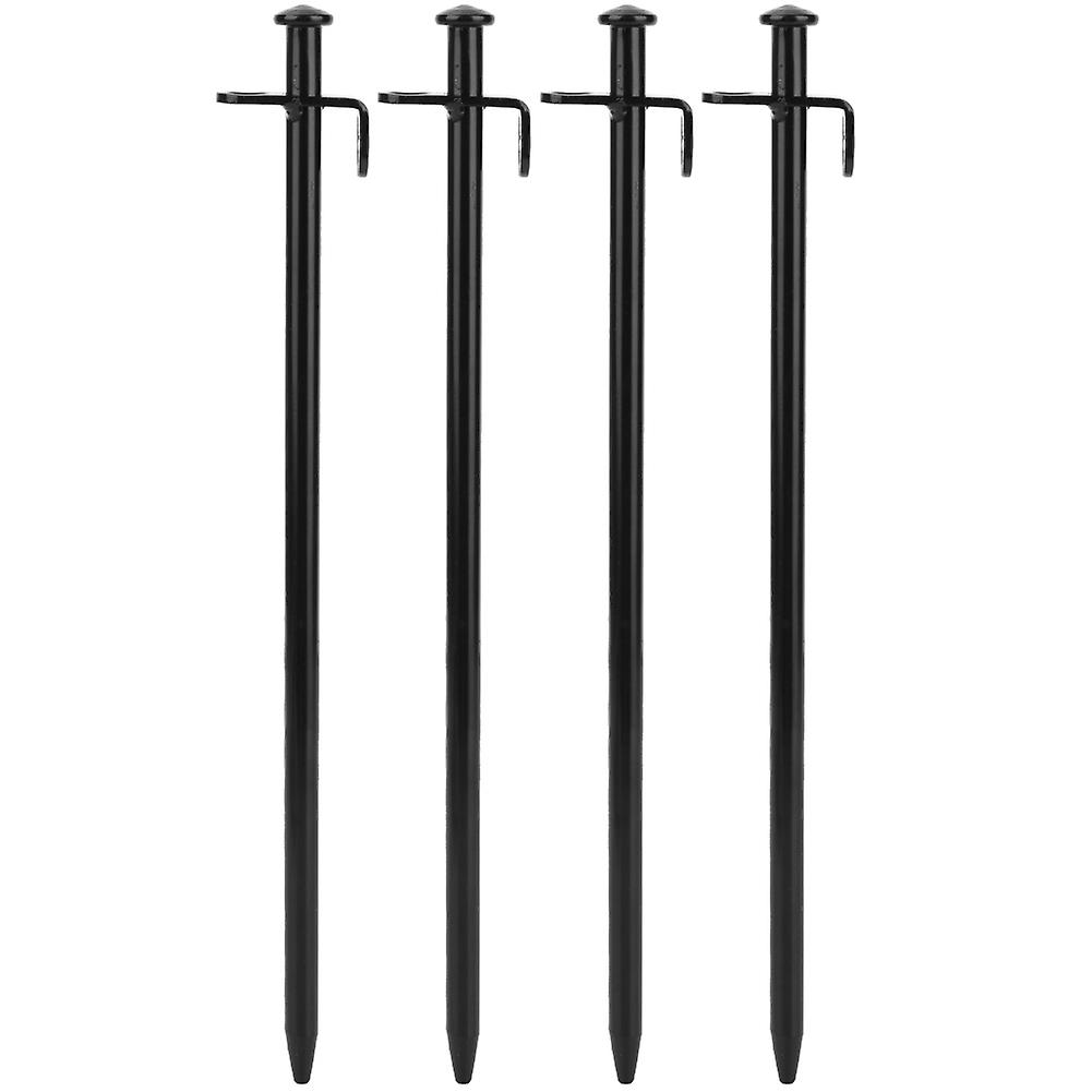 4pcs Steel Lengthen Outdoor Travel Camping Beach Tent Pegs Pin Stakes Ground Nail(30cm)