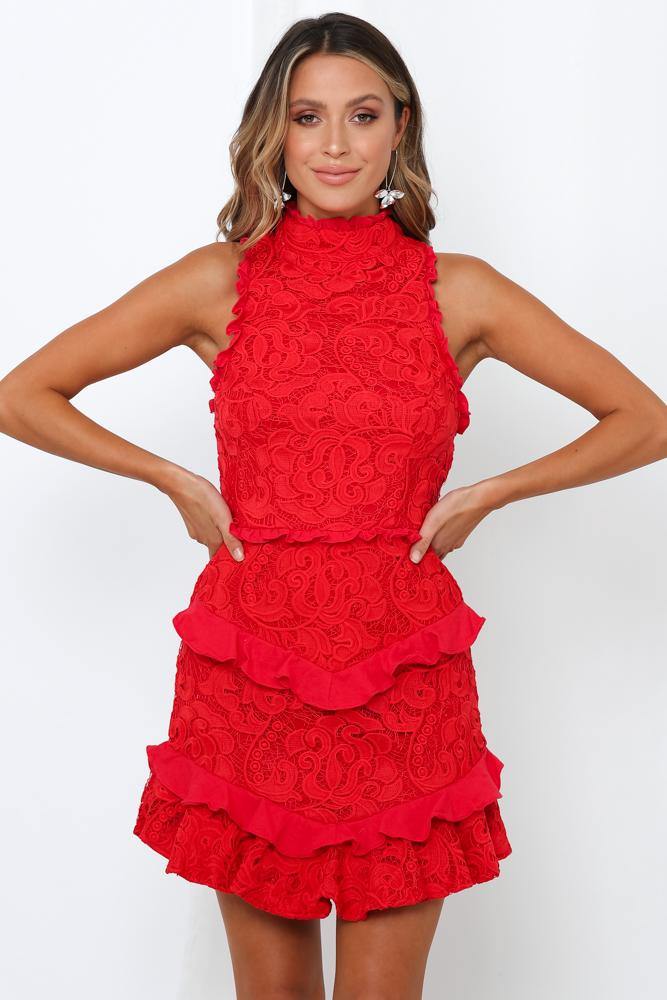 Heads And Tails Dress Red