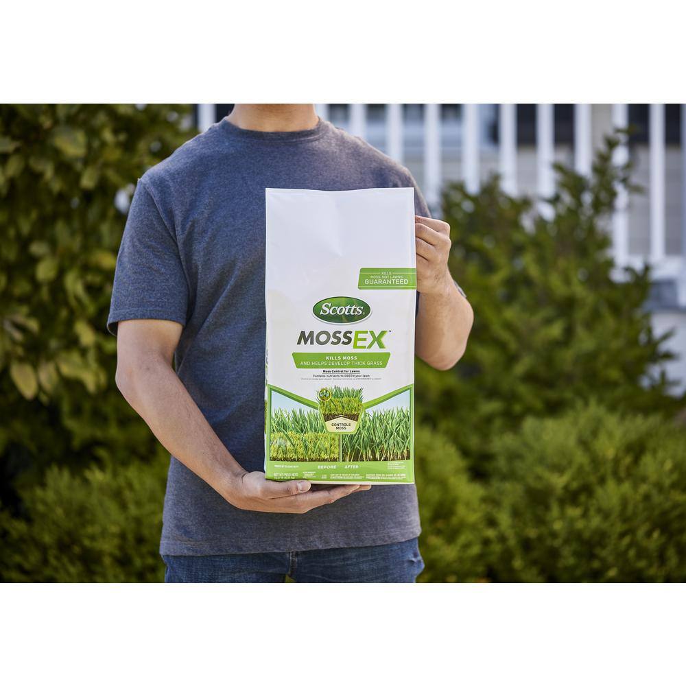 Scotts MossEx 18.37 lbs. Moss Killer for Lawns with Nutrients to Green and Thicken Grass 49019PM