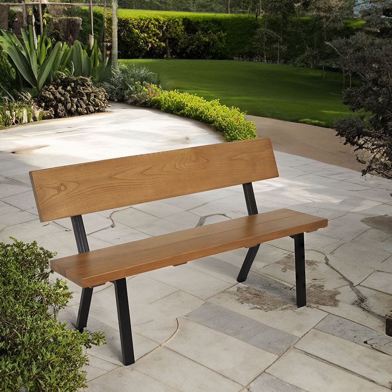 Sunnydaze 59 European Chestnut Patio Bench