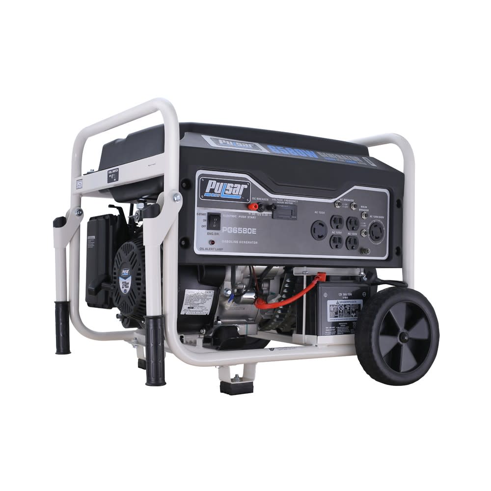 Pulsar Generator 120/240V 6580W 274 cc 4 Stroke Gasoline Portable ;