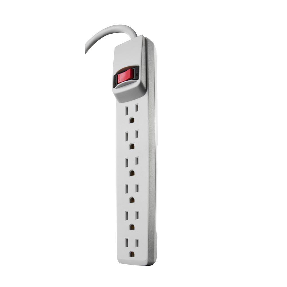 Woods 4 ft. 6-Outlet Power Strip with Overload Protection 41367