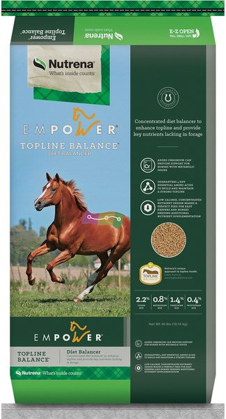 Nutrena Empower Topline Balance Horse Supplement， 40-lb bag