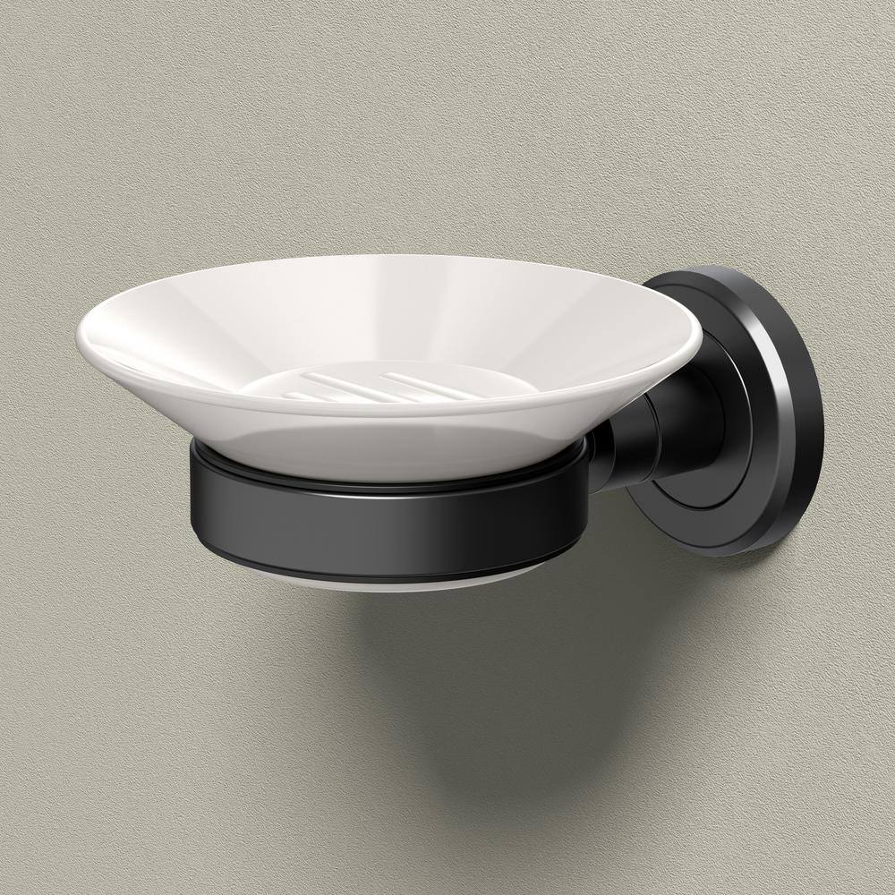 Gatco Latitude II Soap Dish Holder in Matte Black 1940MX