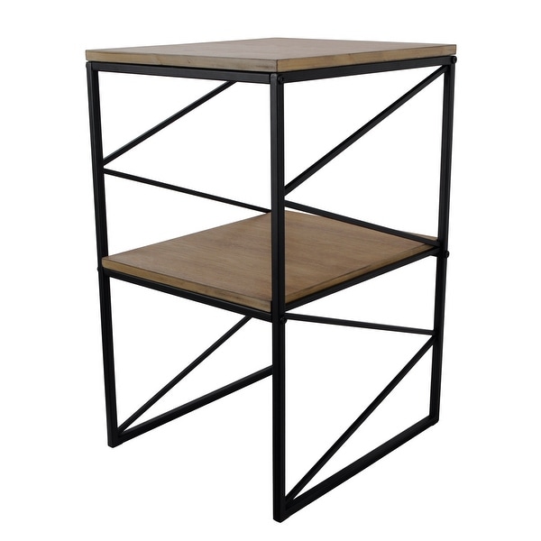 Silverwood Modern Two Shelf Accent Side Table