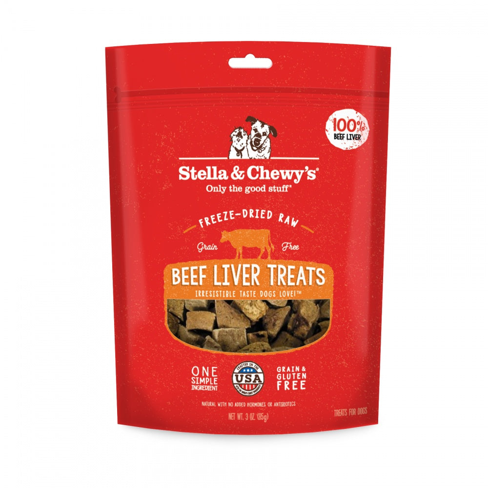 Stella  Chewys Freeze-Dried Raw Beef Liver Dog Treats