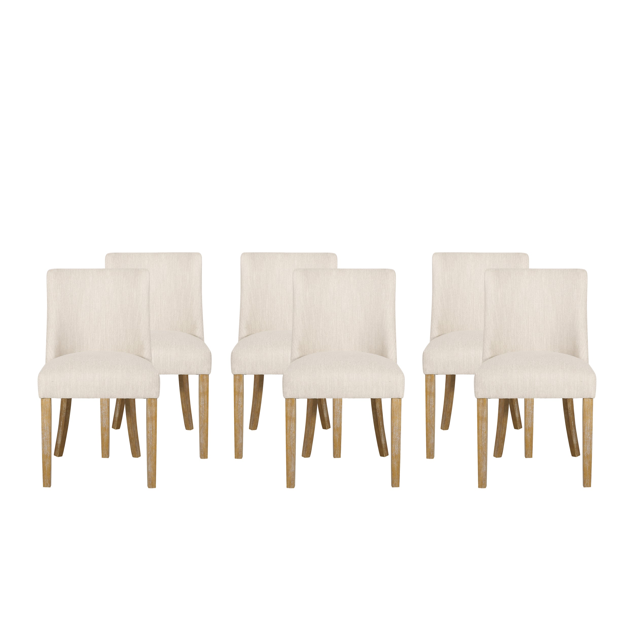 Gladwin Contemporary Fabric Dining Chairs, Set of 6