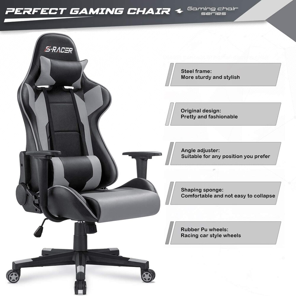 Furniwell Gaming Chair Computer Office Chair Ergonomic Desk Chair