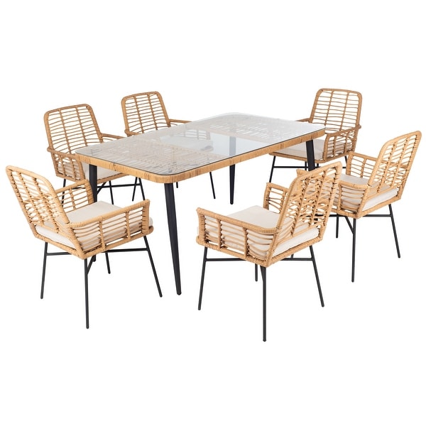 SAFAVIEH Outdoor Beson 7Piece Dining Set