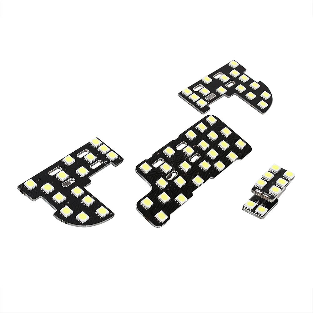 White 62smd 4piece Exact Led Panels Interior Roof Ceiling Dome Reading Light For Honda Civic