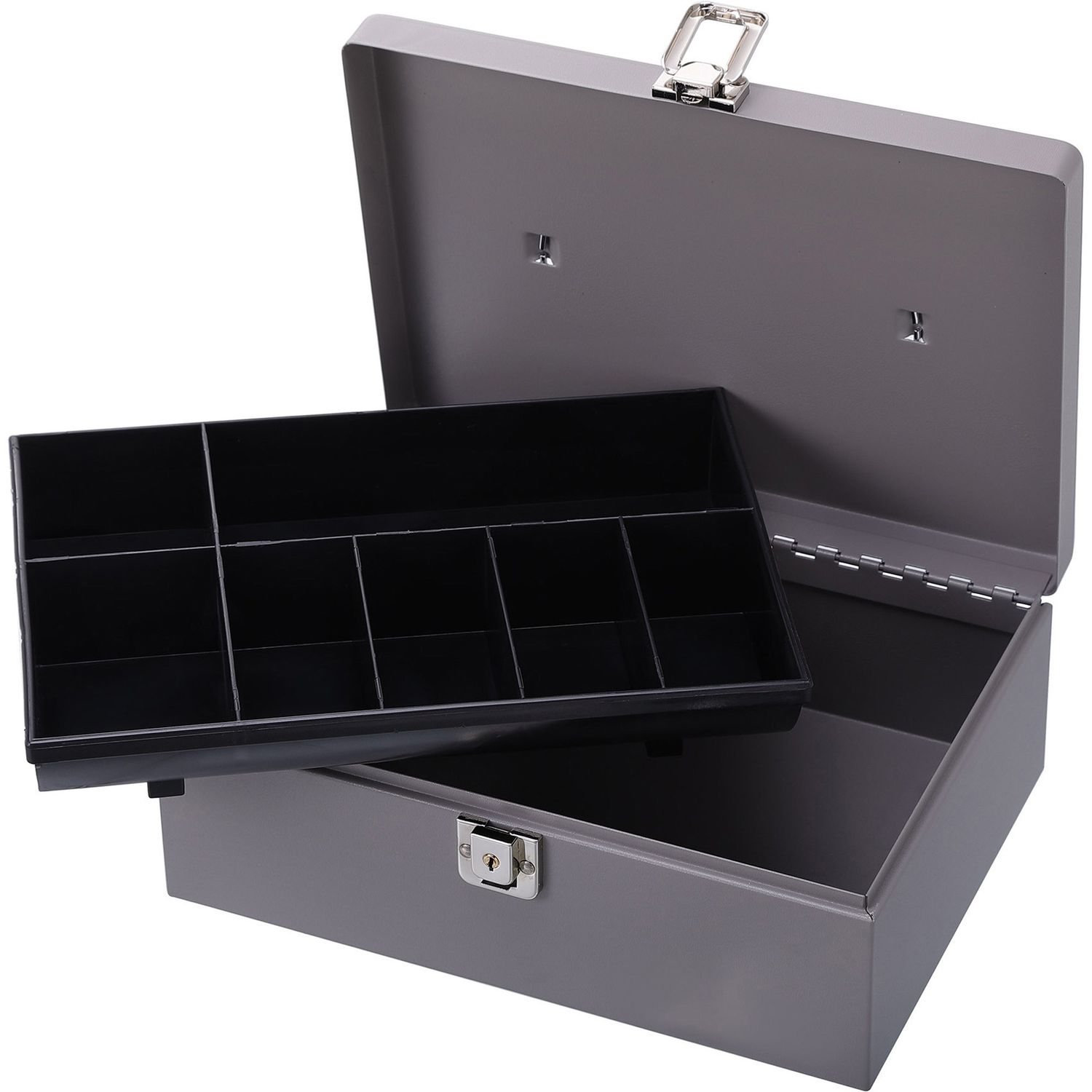 All-Steel Cash Box with Latch Lock by Sparco Products SPR15501