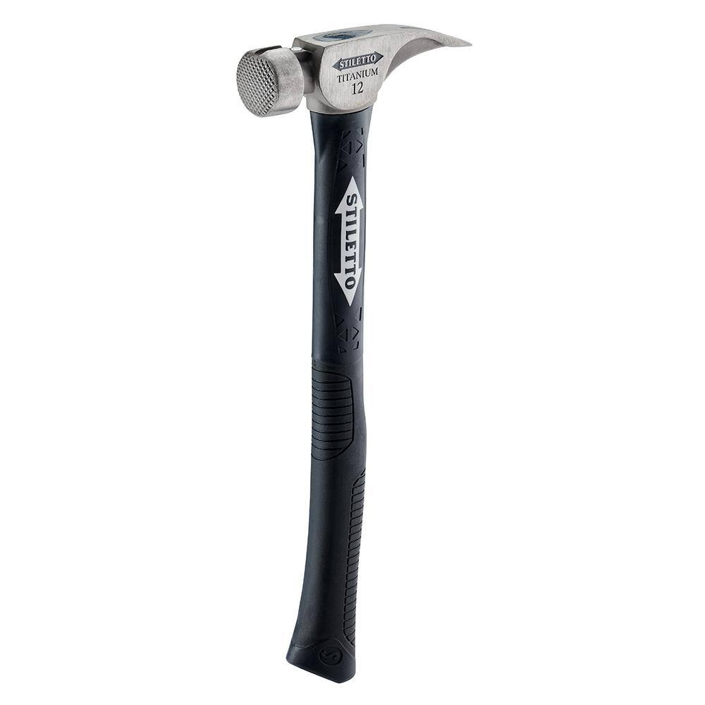 Stiletto 12 oz. Milled Curved Fiberglass Hammer with 18 in. Handle TI12MC-F