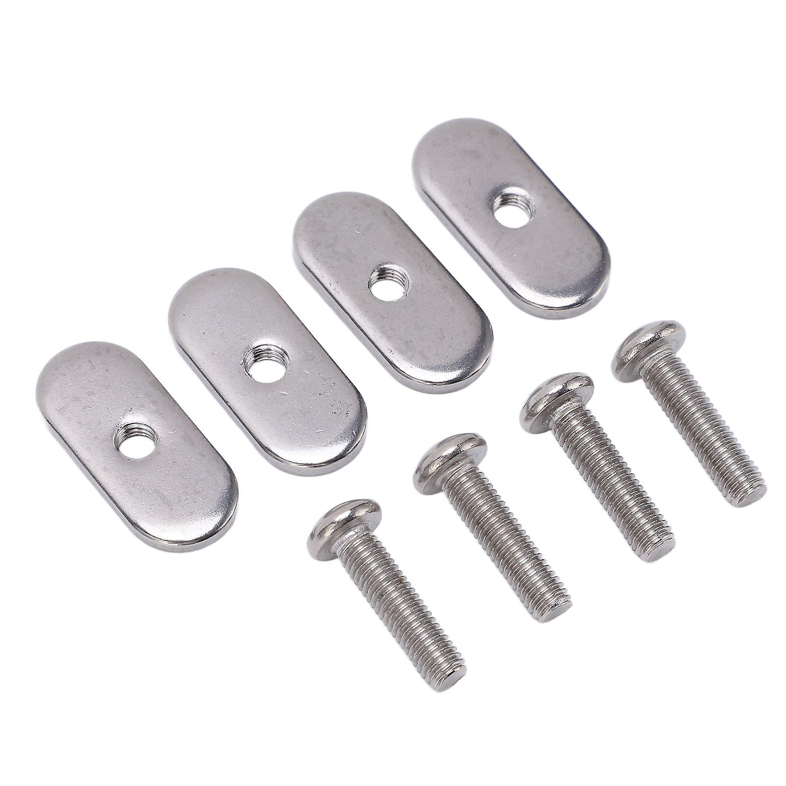 4 Sets Kayak Rail Screw Stainless Steel M5 Thread Rust Proof Boat Track Nuts For Canoes