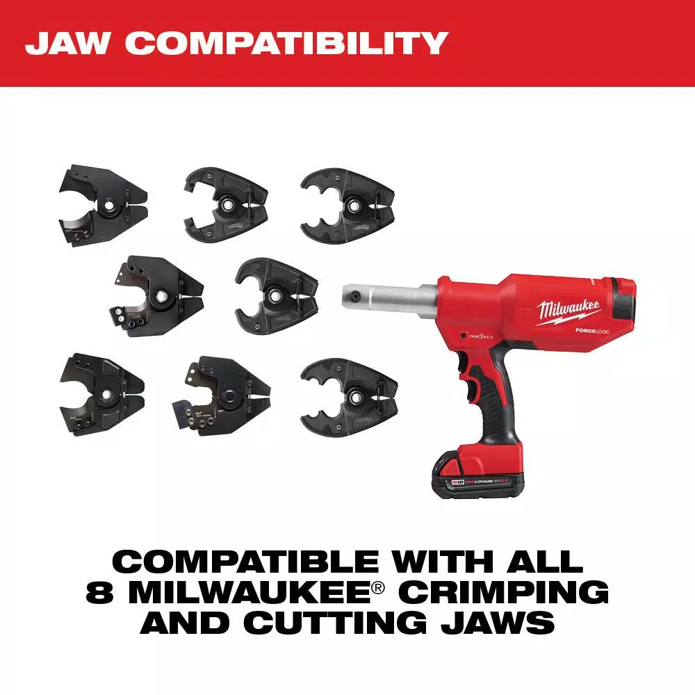 Milwaukee M18 18-Volt Lithium-Ion Cordless FORCE LOGIC 6-Ton Pistol Utility Crimping (Tool-Only) and#8211; XDC Depot