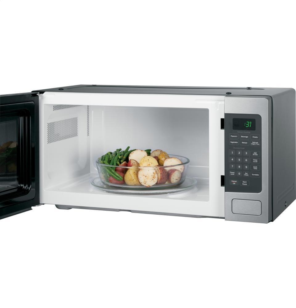 GE Profile Series 1.1 Cu. Ft. Countertop Microwave Oven, Stainless Steel, 800 Watts