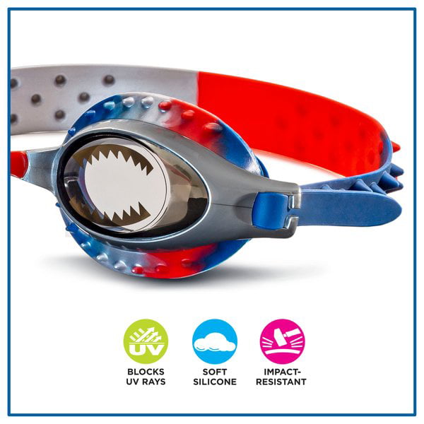 Eye Pop Blue, Red and Gray Swimming Sport Goggles