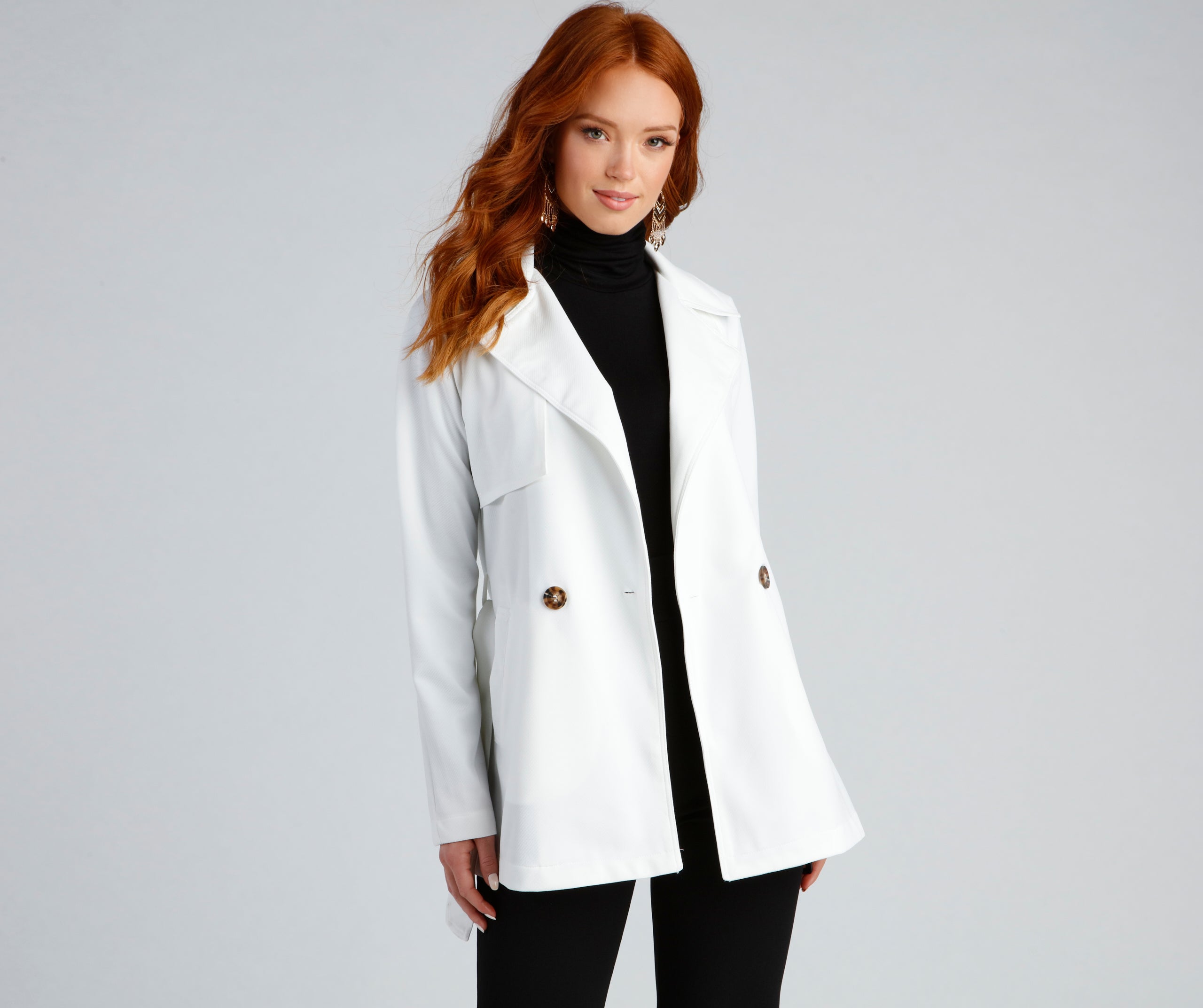 Timelessly Chic Belted Trench Coat