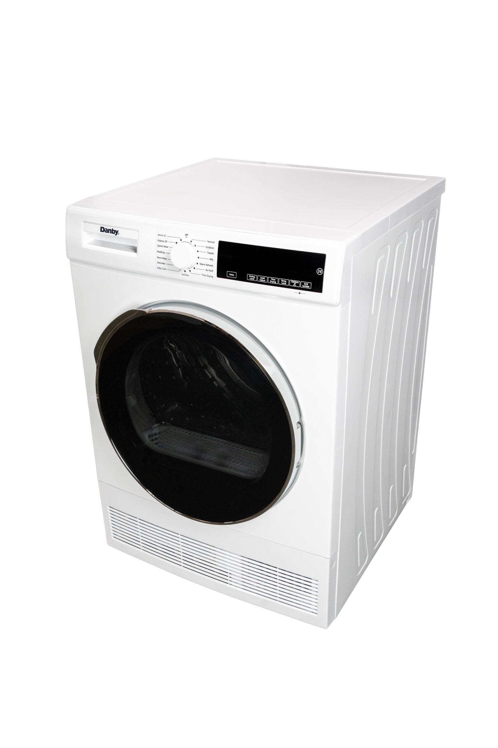 Danby DDY040D4WDB Danby 24-Inch, 4.0 Cu Ft. Compact Condensing Sensor Dryer In White With Stacking Kit