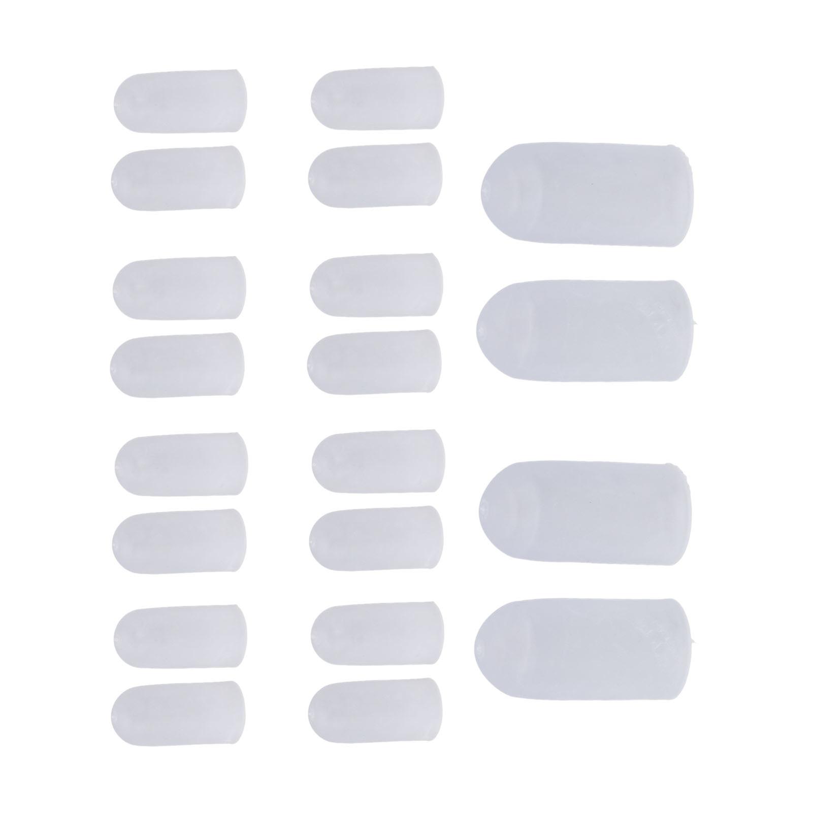 10 Pairs Toes Protector Soft Silicone Prevent Friction Different Size Toes Protective Guards