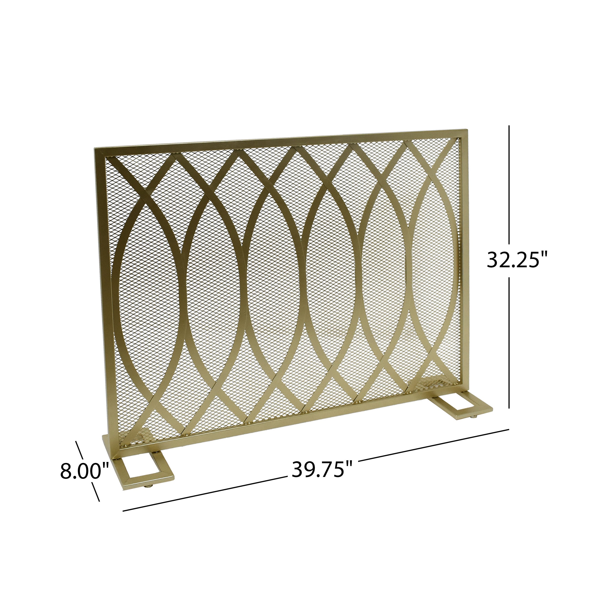 Junior Modern Single PanelIron Firescreen