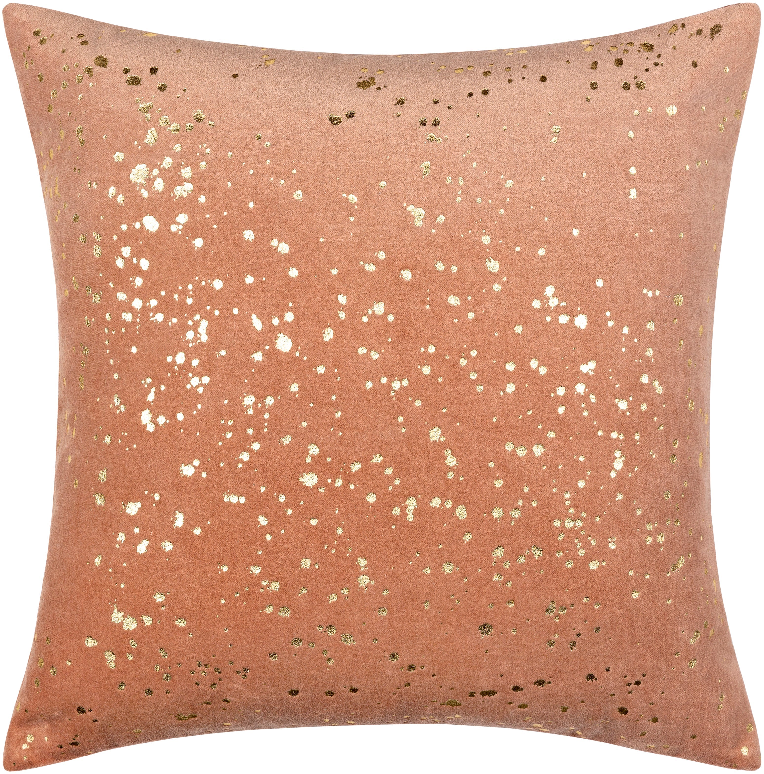 Velvet Peach Sparkle Pillow