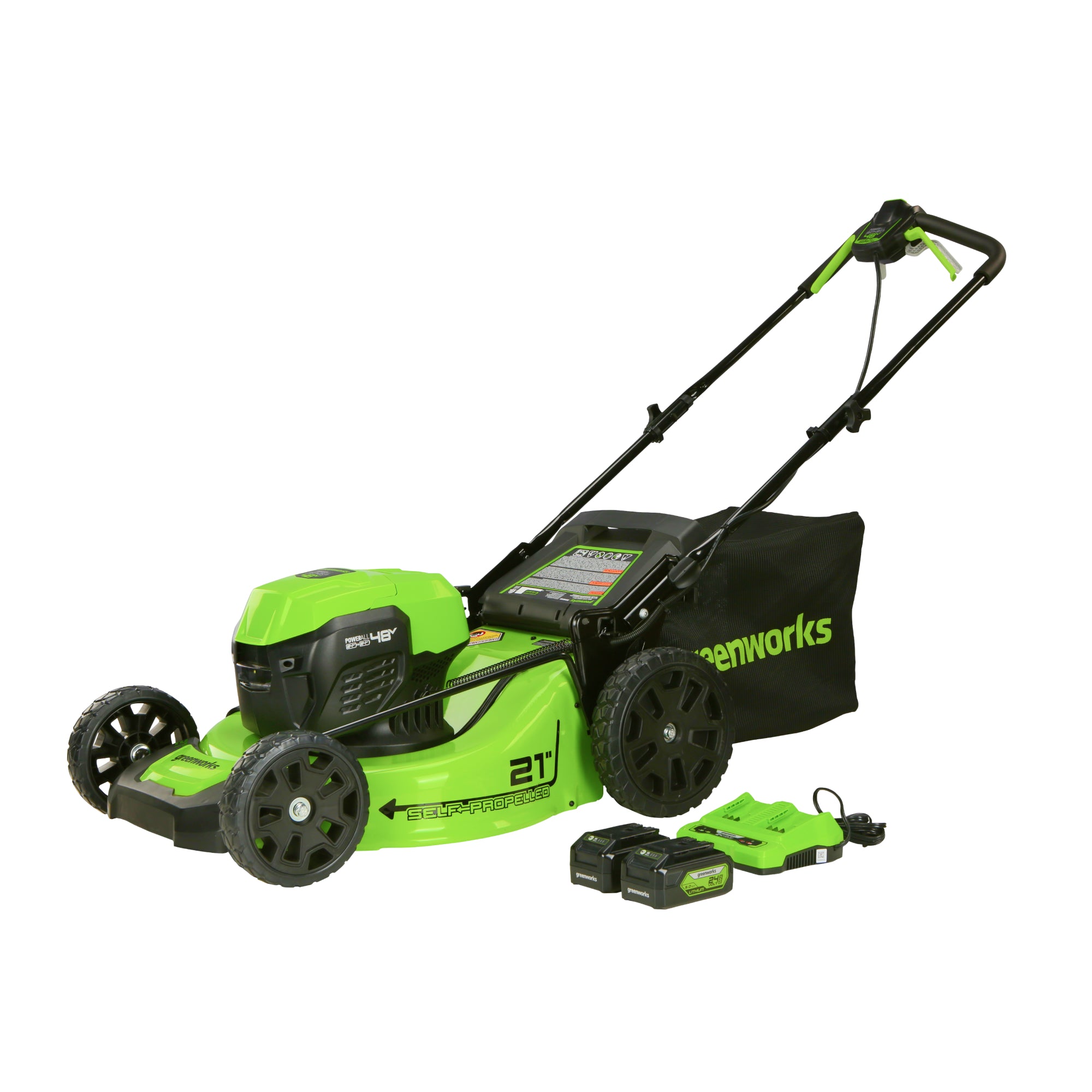 48V (2 x 24V) 21-Inch Self-Propelled Cordless Lawn Mower | Greenworks