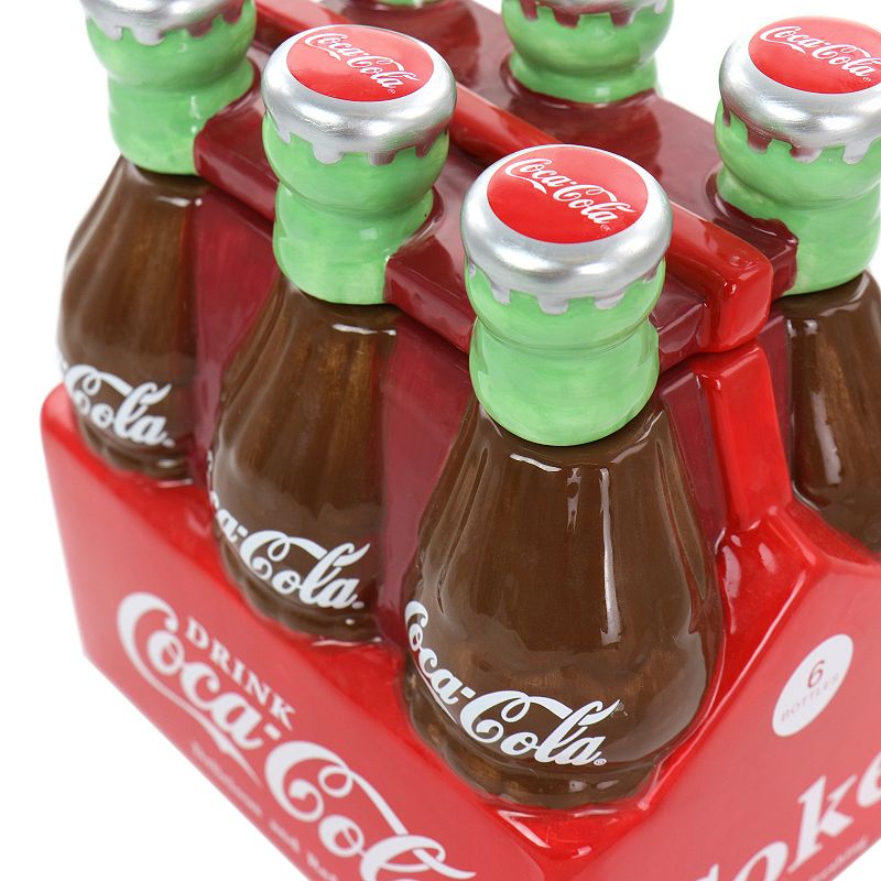 Coca-Cola Six Pack Durastone Snack Jar with Lid