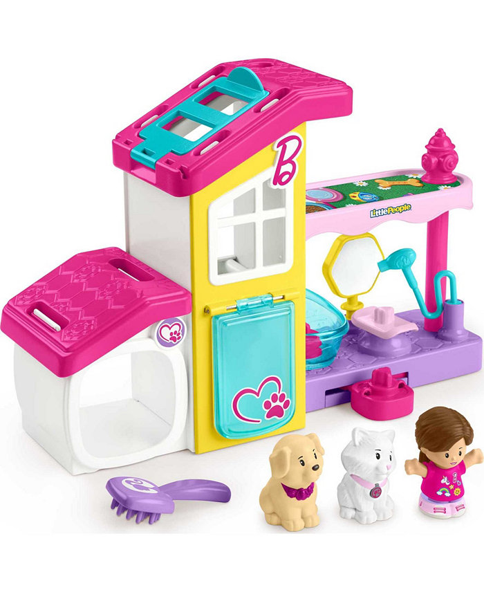 Fisher Price Little People Barbie Play and Care Pet Spa Musical Toddler Playset  Set