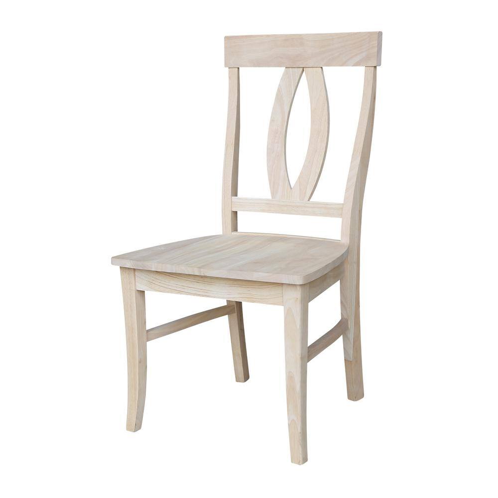 International Concepts Verona Unfinished Wood Dining Chair (Set of 2) C-170P