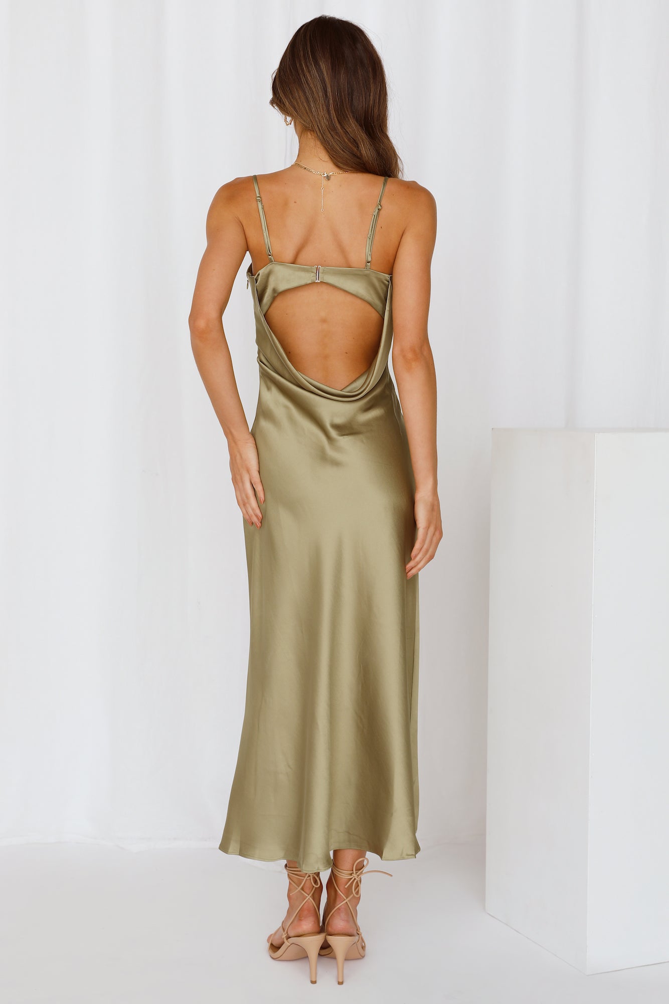 Nightlife Love Midi Dress Khaki