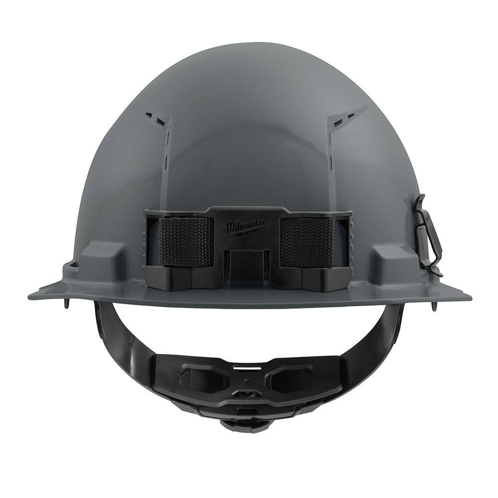 MW BOLT Gray Type 1 Class C Front Brim Vented Hard Hat with 4-Point Ratcheting Suspension (10-Pack) 48-73-1214X10