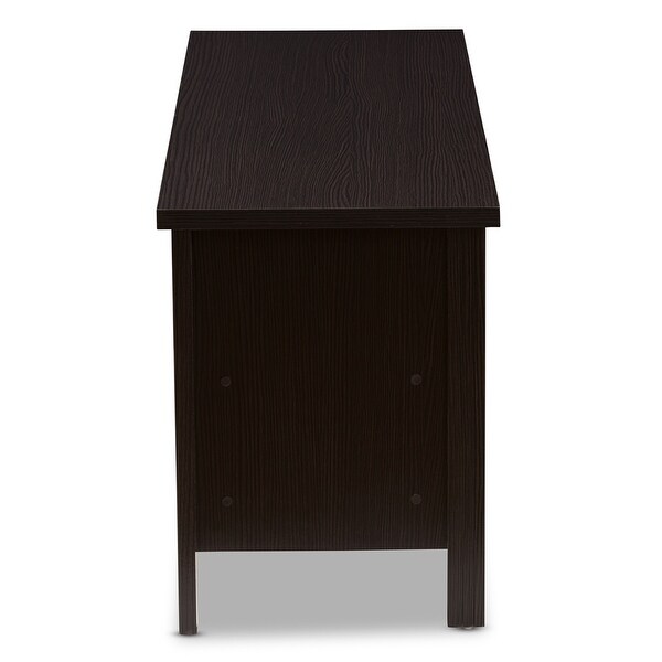 Sloane Modern and Contemporary Wenge Brown Finished TV Stand - 20.67