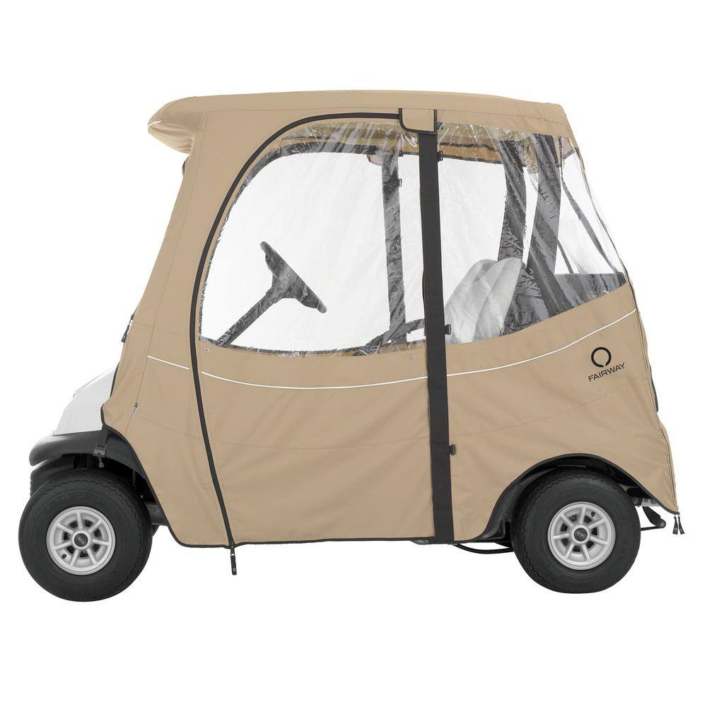 Classic Accessories FadeSafe Club Car Precedent Short Roof Khaki Golf Car Enclosure 40-060-335801-00