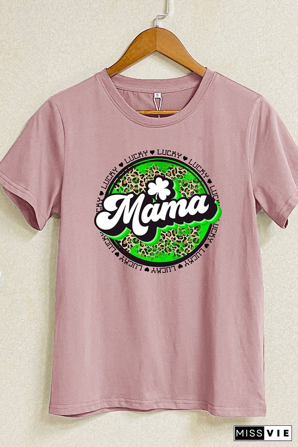 Lucky Mama Short Sleeve Graphic Tee Wholesale