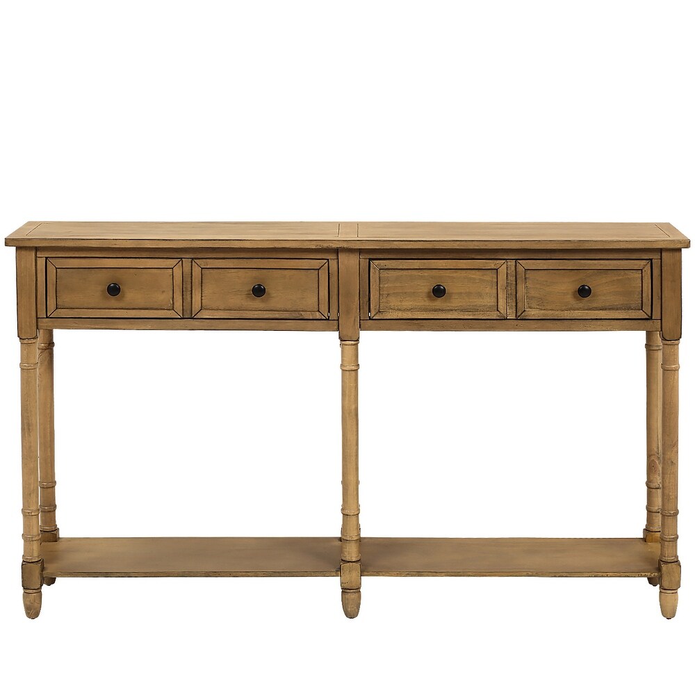 Copper Grove Barregarrow 2 drawer Console Table and Bottom Shelf