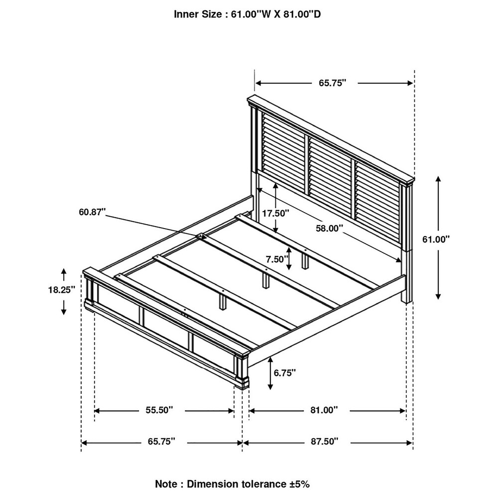 Coaster Furniture Hillcrest Eastern King Panel Bed