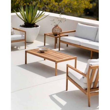 JACK TABLE BASSE OUTDOOR EN TECK 120X65X35